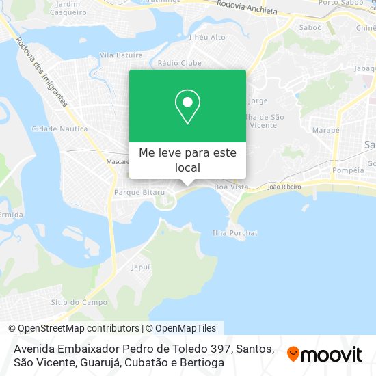 Avenida Embaixador Pedro de Toledo 397 mapa
