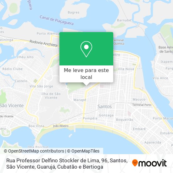 Rua Professor Delfino Stockler de Lima, 96 mapa