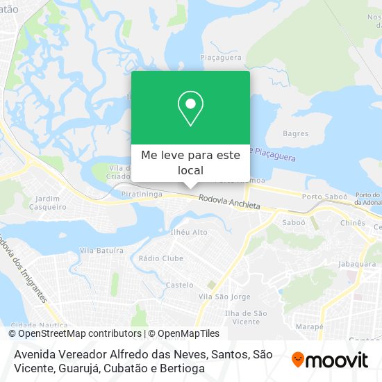 Avenida Vereador Alfredo das Neves mapa