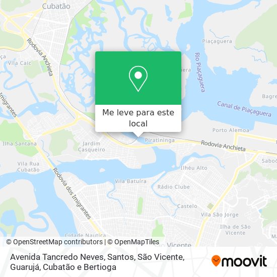 Avenida Tancredo Neves mapa