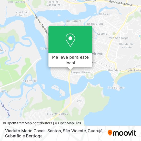 Viaduto Mario Covas mapa