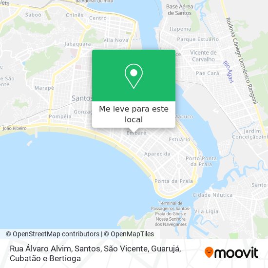 Rua Álvaro Alvim mapa