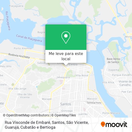 Rua Visconde de Embaré mapa