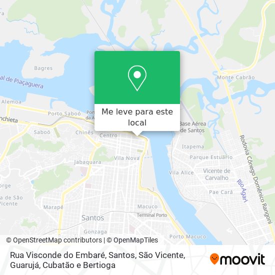 Rua Visconde do Embaré mapa