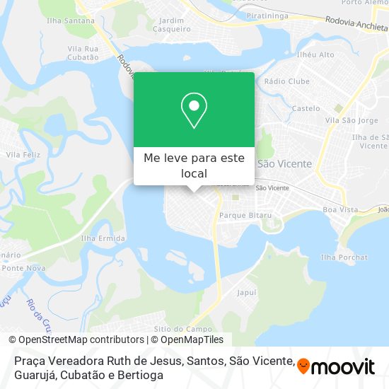 Praça Vereadora Ruth de Jesus mapa