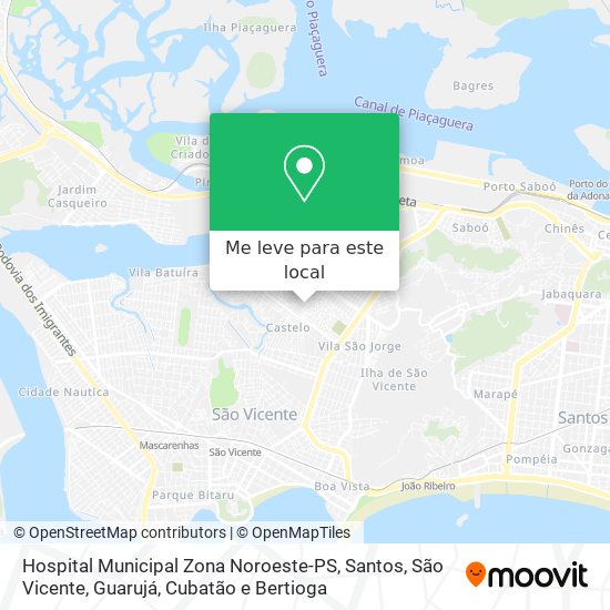 Hospital Municipal Zona Noroeste-PS mapa