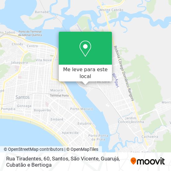 Rua Tiradentes, 60 mapa