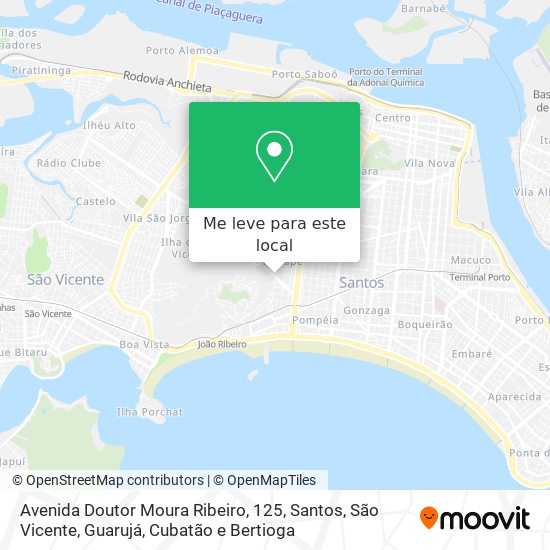 Avenida Doutor Moura Ribeiro, 125 mapa