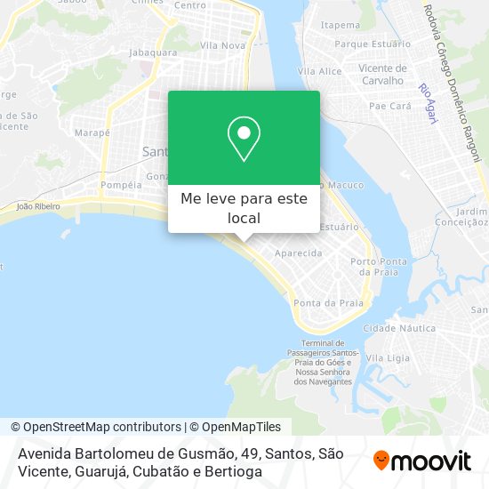 Avenida Bartolomeu de Gusmão, 49 mapa