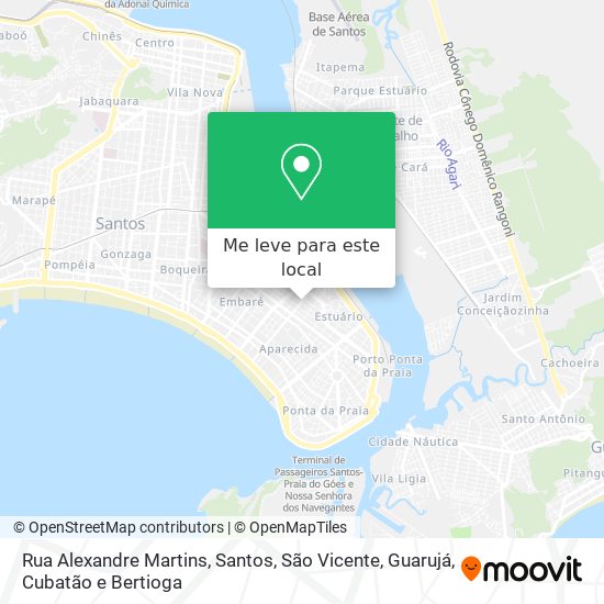 Rua Alexandre Martins mapa