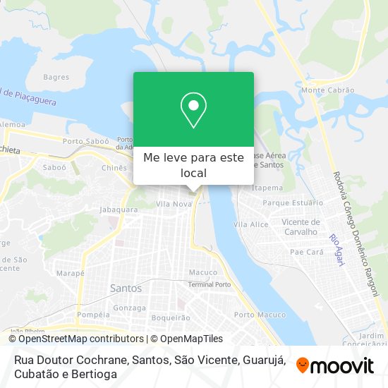 Rua Doutor Cochrane mapa