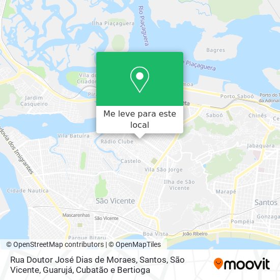 Rua Doutor José Dias de Moraes mapa