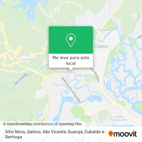 Sítio Novo mapa