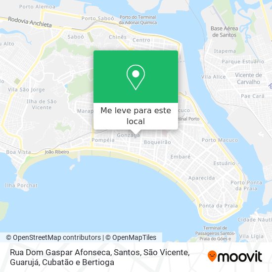 Rua Dom Gaspar Afonseca mapa