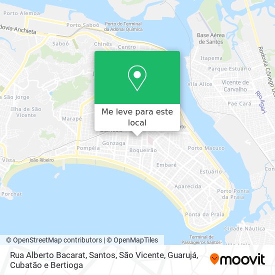 Rua Alberto Bacarat mapa