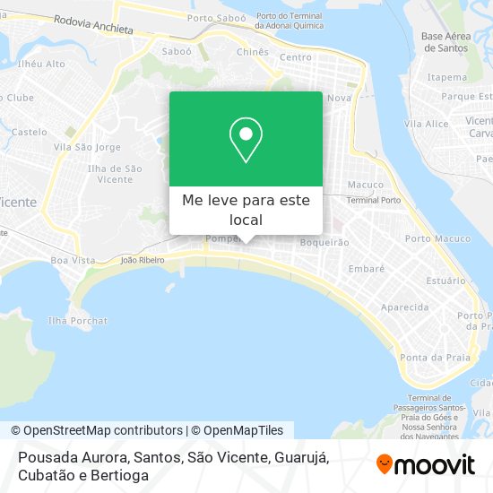 Pousada Aurora mapa
