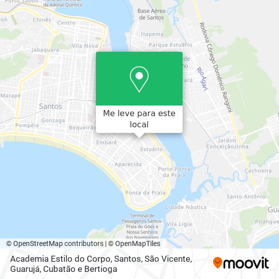 Academia Estilo do Corpo mapa