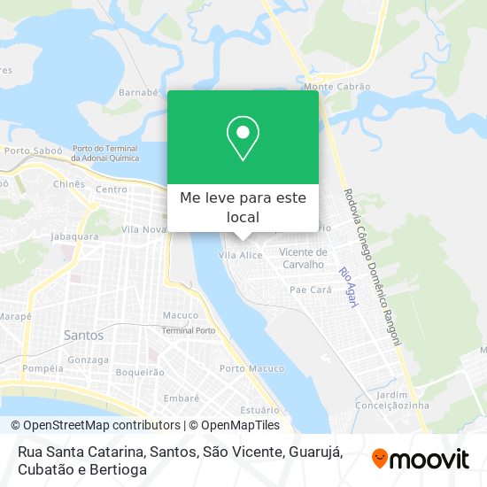 Rua Santa Catarina mapa