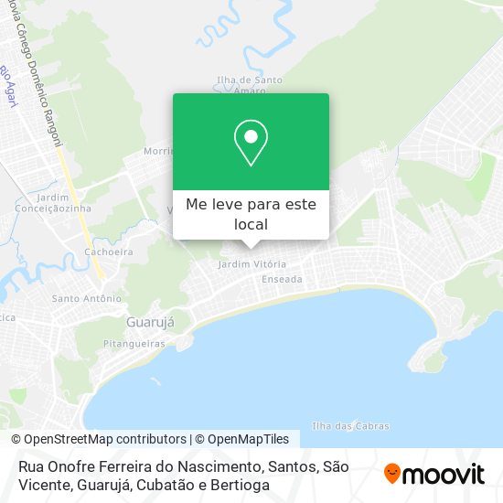 Rua Onofre Ferreira do Nascimento mapa