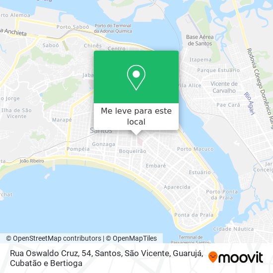 Rua Oswaldo Cruz, 54 mapa
