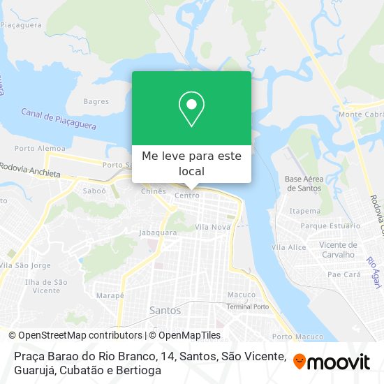 Praça Barao do Rio Branco, 14 mapa