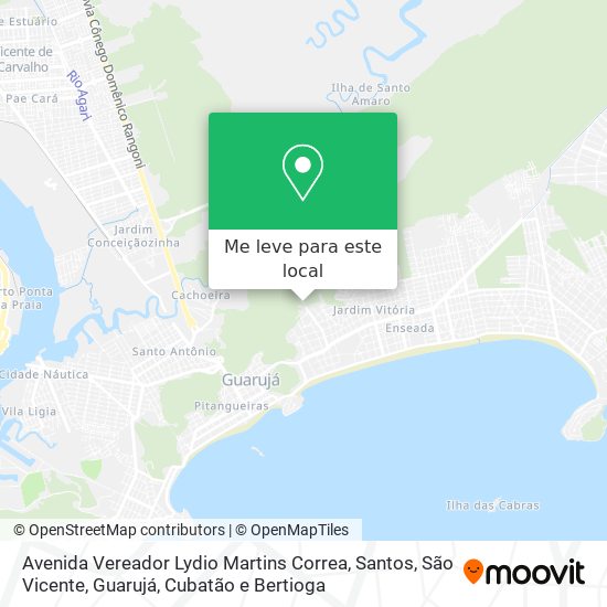 Avenida Vereador Lydio Martins Correa mapa