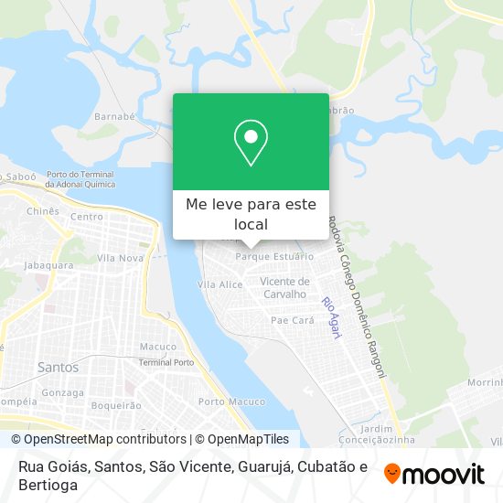 Rua Goiás mapa