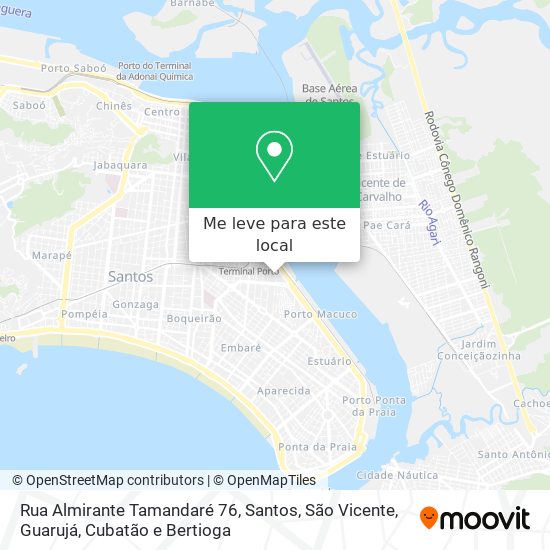 Rua Almirante Tamandaré 76 mapa