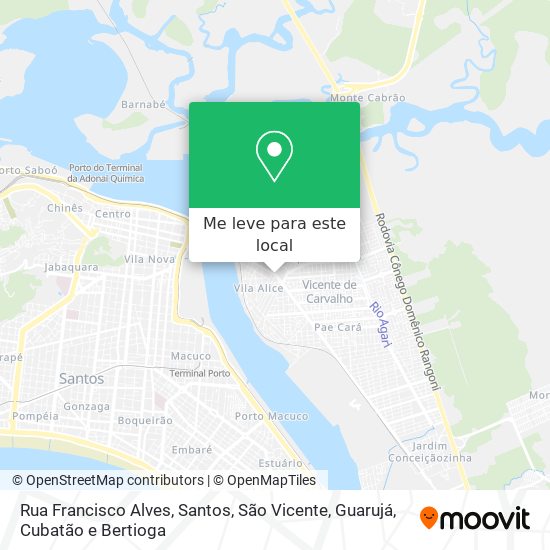 Rua Francisco Alves mapa