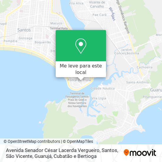 Avenida Senador César Lacerda Vergueiro mapa