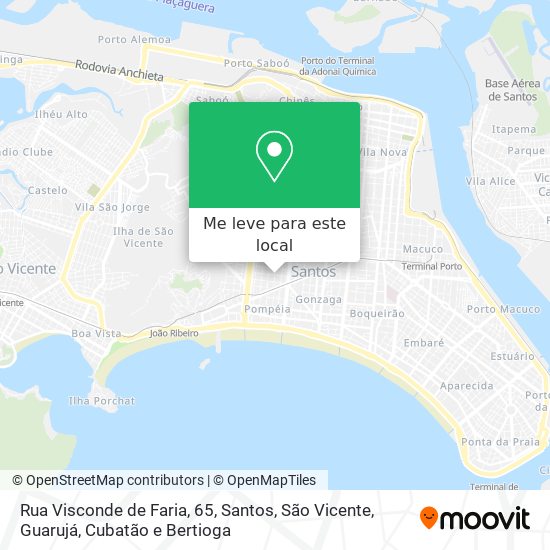 Rua Visconde de Faria, 65 mapa