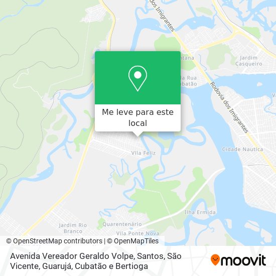 Avenida Vereador Geraldo Volpe mapa