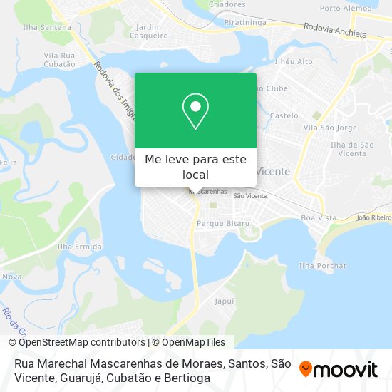 Rua Marechal Mascarenhas de Moraes mapa