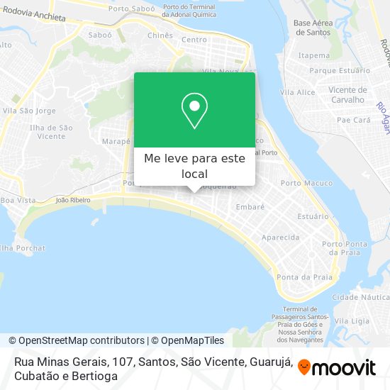 Rua Minas Gerais, 107 mapa