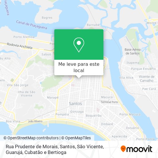 Rua Prudente de Morais mapa