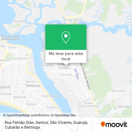 Rua Fernão Dias mapa