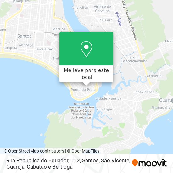 Rua República do Equador, 112 mapa