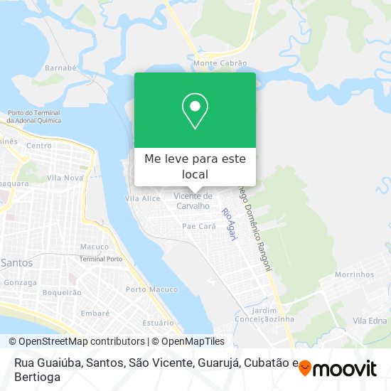 Rua Guaiúba mapa
