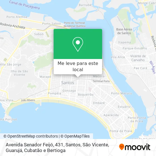 Avenida Senador Feijó, 431 mapa
