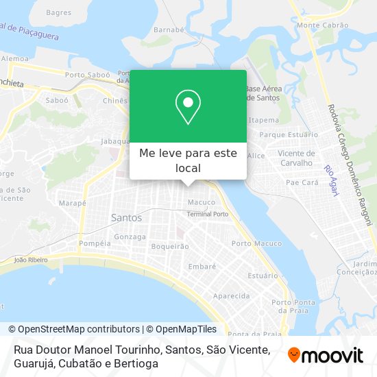 Rua Doutor Manoel Tourinho mapa