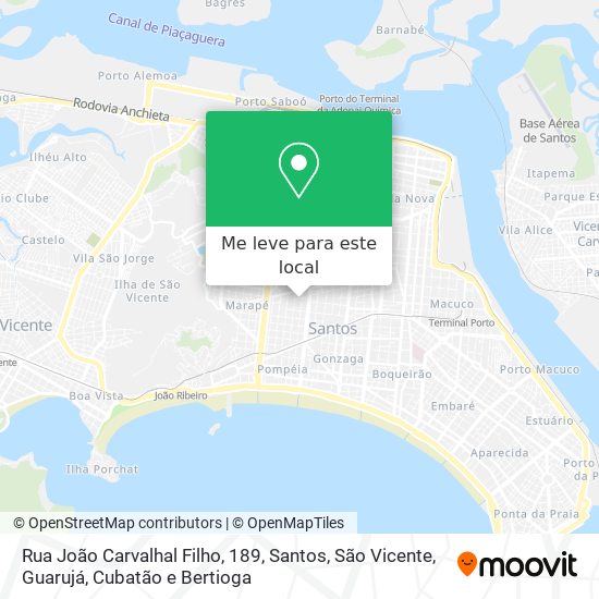 Rua João Carvalhal Filho, 189 mapa