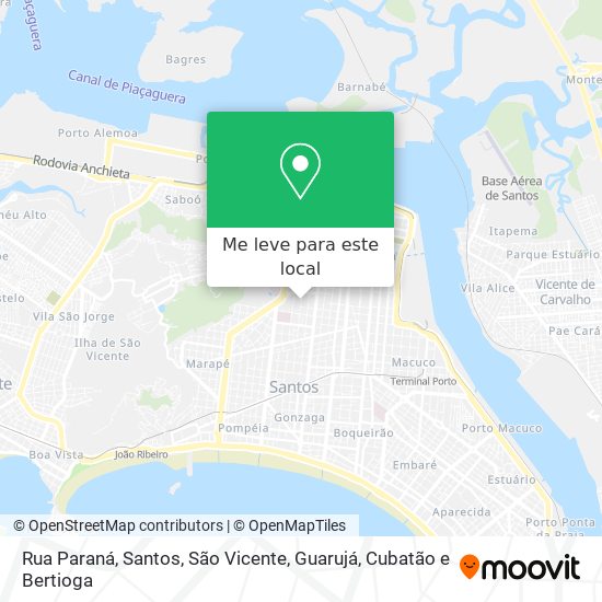Rua Paraná mapa