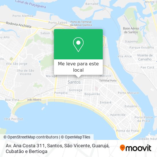 Av. Ana Costa 311 mapa