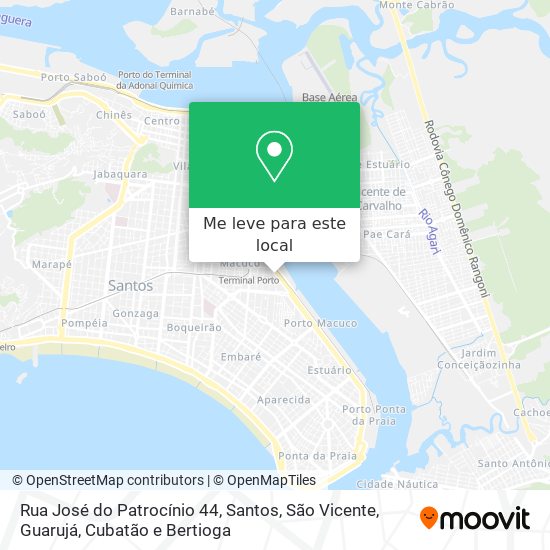 Rua José do Patrocínio 44 mapa