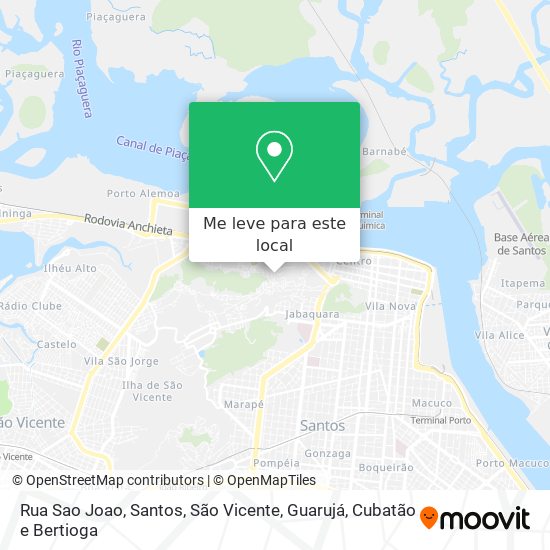 Rua Sao Joao mapa