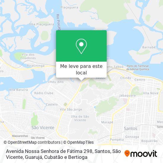 Avenida Nossa Senhora de Fátima 298 mapa