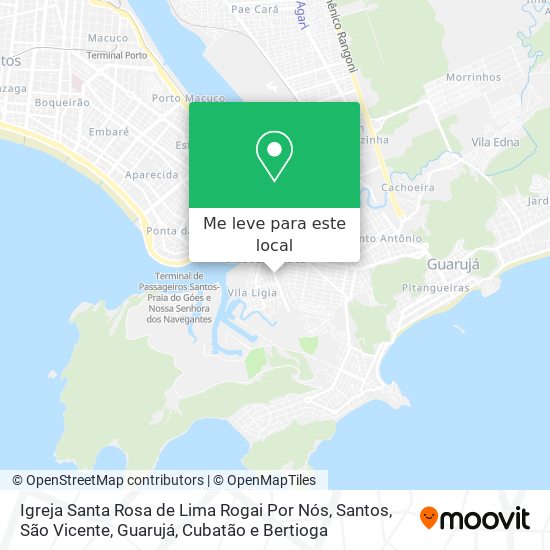 Igreja Santa Rosa de Lima Rogai Por Nós mapa