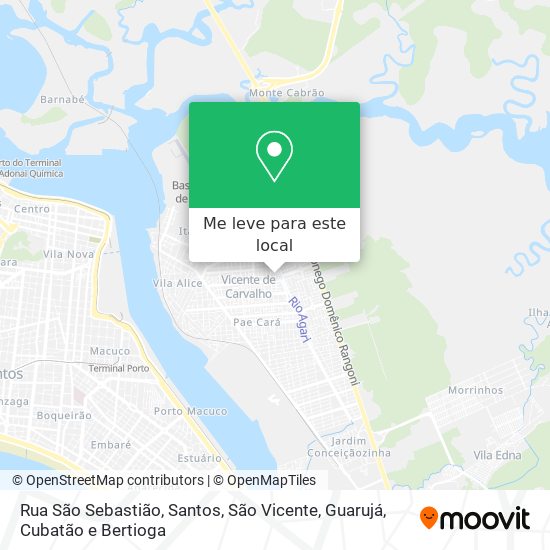 Rua São Sebastião mapa