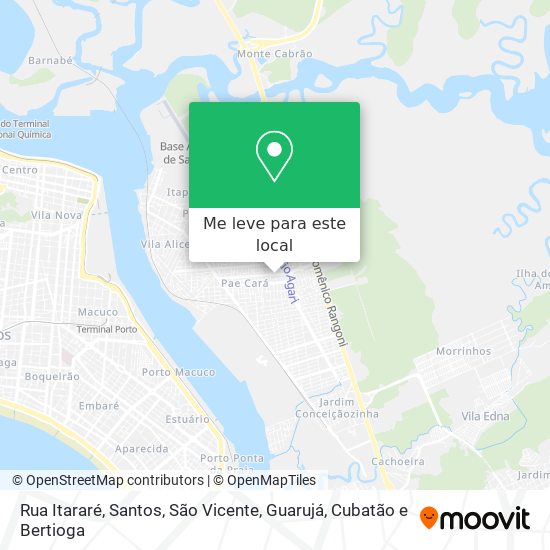 Rua Itararé mapa