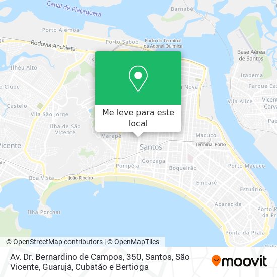 Av. Dr. Bernardino de Campos, 350 mapa